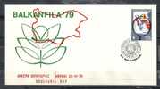 GREECE ENVELOPE   (A 0405) BALKANFILA´79  BOULGARIA  DAY  -  ATHENS   25.11.79 - Maschinenstempel (Werbestempel)