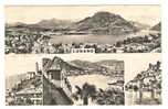 C283 Lugano - Marcote - Gandria - Multipla - Mini Old Card / Viaggiata 1953 - Gandria 