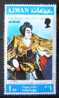 Timbre Neuf : Bunraku. Queen Elizabeth II Royal Visit To Japan. The Chronicle Of The Battle Of Ichinotani. Ajman State. - Theater