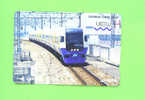 JAPAN -  Orange Picture Rail Ticket/Train As Scan - World