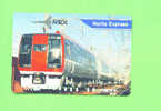 JAPAN -  Orange Picture Rail Ticket/Train As Scan - World