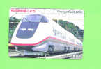 JAPAN -  Orange Picture Rail Ticket/Train As Scan - Wereld