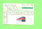 JAPAN -  Orange Picture Rail Ticket/Train As Scan - Wereld