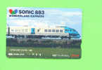 JAPAN -  Orange Picture Rail Ticket/Train As Scan - Mundo