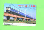 JAPAN -  Orange Picture Rail Ticket/Train As Scan - World