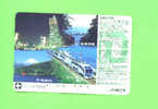 JAPAN -  Orange Picture Rail Ticket/Train As Scan - Wereld