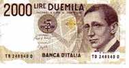 BILLET ITALIE - P.115 - 1990 - 2000 LIRES - G.MARCONI - YACHT  "ELETTRA - ANTENNE - EMETEUR - 2.000 Lire