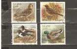 ICELAND 1987 - BIRDS  -  CPL. SET - USED  OBLITERE GESTEMPELT USADO - Gebraucht