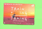 JAPAN - Orange Picture Rail Ticket/Train As Scan - Mondo