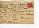 FRANCE - 1927-1928 -CARTE POSTALE AVEC YVERT 243 - CACHET PUBLICITAIRE - VICHY À BARCELONA - Covers & Documents