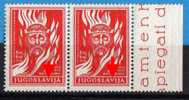 U-52  JUGOSLAVIA CROAZIA  ERROR DAMAGED -V-  RARO AEREI NEVER HINGED - Unused Stamps