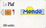 # PIAF FR.MEN2 - MENDE Logo De La Ville 100u Iso 1000 Juin-92 48000111 - Tres Bon Etat - - Cartes De Stationnement, PIAF