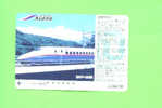 JAPAN - Orange Picture Rail Ticket/Train As Scan - Mondo