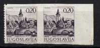 U-R    JUGOSLAVIA TURISMO  SLOVENIA BOHINJ  IMPERFORATE RR  NEVER HINGED - Non Dentelés, épreuves & Variétés