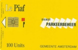 # PIAF NL.AMS11 - AMSTERDAM Jaune - Logo Diest Parkeerbeheer 100u Iso ? Neant 99210111 - Tres Bon Etat - - PIAF Parking Cards