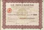 LOT DE 10 X : LE MOLYBDENE (CNA) - Mines
