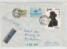 Romania Cover Sent Air Mail To Netherland 30-8-1971 With A DOG Stamp - Cartas & Documentos