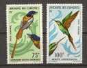 ARCHIPEL DES COMORES   Faune Oiseaux A20 21** - Segler & Kolibris