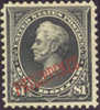 US Philippines #223A Mint Hinged $1 Overprint From 1899-1901 W/PF Certificate - Filippijnen