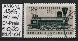 23.9.1967 - SM  "100 Jahre Brennerbahn" -  O Gestempelt   - Siehe Scan  (1275o 01-08) - Gebruikt