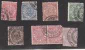 F0006A# Serie TASSA DI BOLLO PER CAMBIALI Cent. 10-30-40-50 - £ 100-coppia £ 2-£ 4  Usate - Revenue Stamps