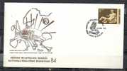 GREECE ENVELOPE (B 0018)  NATIONAL PHILOTECH EXHIBITION 84  -  ATHENS   30.11.1984 - Flammes & Oblitérations