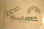 BUVARD / BISCUITS COSTE MARSEILLE  EN  VERT   / 13.5 X 21CM  / BEL ETAT - Cake & Candy