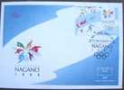 1998 BOSNIA AND HERZEGOVINA FDC NAGANO JAPAN WINTER OLYMPIC GAMES BOSNA - Hiver 1998: Nagano