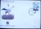 1998 BOSNIA AND HERZEGOVINA FDC BOSNA WWF STORK 3 - Storks & Long-legged Wading Birds