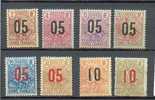 GUI 173 - YT 55 à 62 * - Le YT 62 Est Sur Papier Gauffré - Unused Stamps