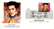 USA Scott # 2721 Cacheted FDC Elvis Presley King Of Rock 'N' Roll 1993 - Elvis Presley