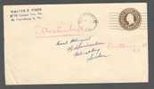 United States Readressed Postal Stationery Ganzsache WALTER F. WEBB Saint Petersburg 1948 To Helsingborg Sweden - 1941-60