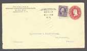 United States Postal Stationery SWEDISH AMERICAN NATIONAL BANK Jamestown N.Y. 1914 To Helsingborg Sweden - 1901-20