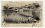 Q20 -  CHAMPAGNE-sur-SEINE (orthographié CHAMPAGNES) - Le Pont Et L´église (1904) - Champagne Sur Seine