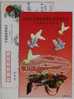 Columba Pigeon & Dove,flower,China 2000 Hangzhou Philately Business Advertising Postal Stationery Card - Palomas, Tórtolas