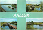 Carte Postale 59. Arleux  Les Péniches A La Station Fluviale Trés Beau Plan - Arleux