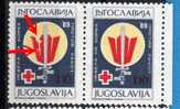 U-79  JUGOSLAVIA RED CROSS CANCRO CANCER ERROR PRINTING DAMAGED NEVER HINGED - Non Dentelés, épreuves & Variétés