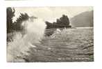 Cp, Suisse, Lac Léman, Un Jour De Gros Temps, Voyagée 1934 - Andere & Zonder Classificatie