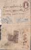 Br India King George V, PSE, Postal Stationery Envelope, Used, India As Per The Scan - 1911-35  George V