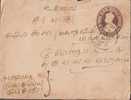 Br India King George V, PSE, Postal Stationery Envelope, Used, India As Per The Scan - 1911-35 Koning George V