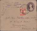 Br India King George Vl, PSE, Postal Stationery Envelope, Used, India As Per The Scan - 1936-47 Koning George VI