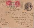 Br India King George Vl, PSE, Postal Stationery Envelope, Used, India As Per The Scan - 1936-47 Koning George VI