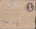 Br India King George Vl, PSE, Postal Stationery Envelope, Used, India As Per The Scan - 1936-47  George VI