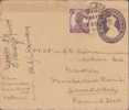 Br India King George Vl, PSE, Postal Stationery Envelope, Used, India As Per The Scan - 1936-47  George VI