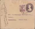 Br India King George Vl, PSE, Postal Stationery Envelope, Used, India As Per The Scan - 1936-47 Roi Georges VI