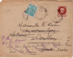 1943 - REEXPEDITION Avec MERCURE Yvert N°549 !! LETTRE Du LOIR Et CHER Pour La HTE SAVOIE - - 1938-42 Mercure