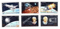 ROMANIA 1983,  25 ANS D´ASTRONAUTIQUE  FULL SET  YVERT PA#287-292 - Ungebraucht