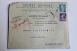 SOCIETE GENERALE - Agence D'Epernay 1925 - Semeuse 35c - Pasteur 50c - Storia Postale