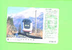 JAPAN - Orange Picture Rail Ticket/Train As Scan - Wereld