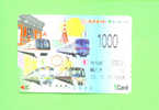 JAPAN - Orange Picture Rail Ticket/Train As Scan - Wereld